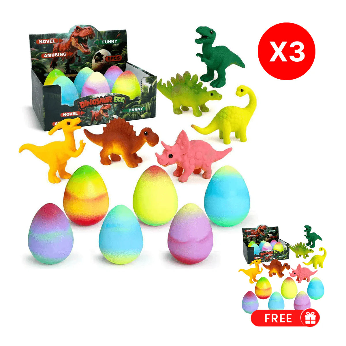 🦄 Magische schlüpfende Einhorneier--6 magiska kläckningsägg