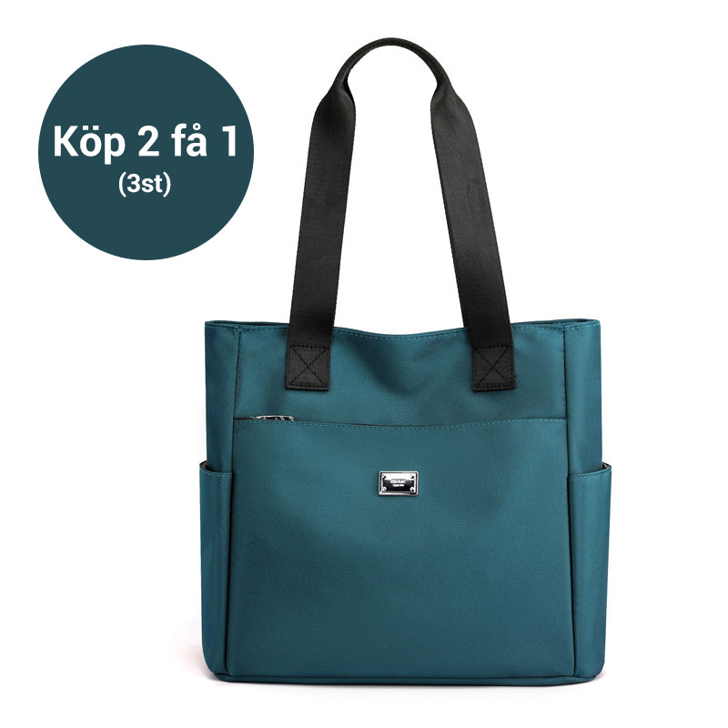 Lätt och vattentät axelväska i nylon