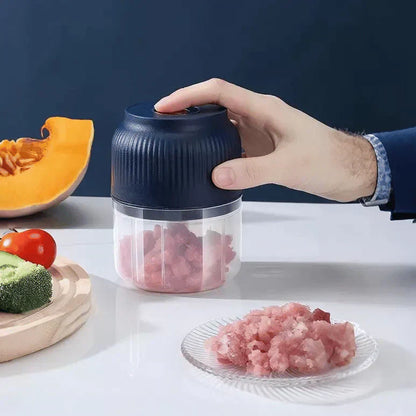 🧄⚡ Trådlös Mini Elektrisk Vitlökshackare – Kraftfull & Effektiv, Lätt att Rengöra & Perfekt för Köket 🔪