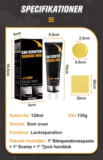 🚗50% RABATT! ✨ Reparationspasta för repor på bilar