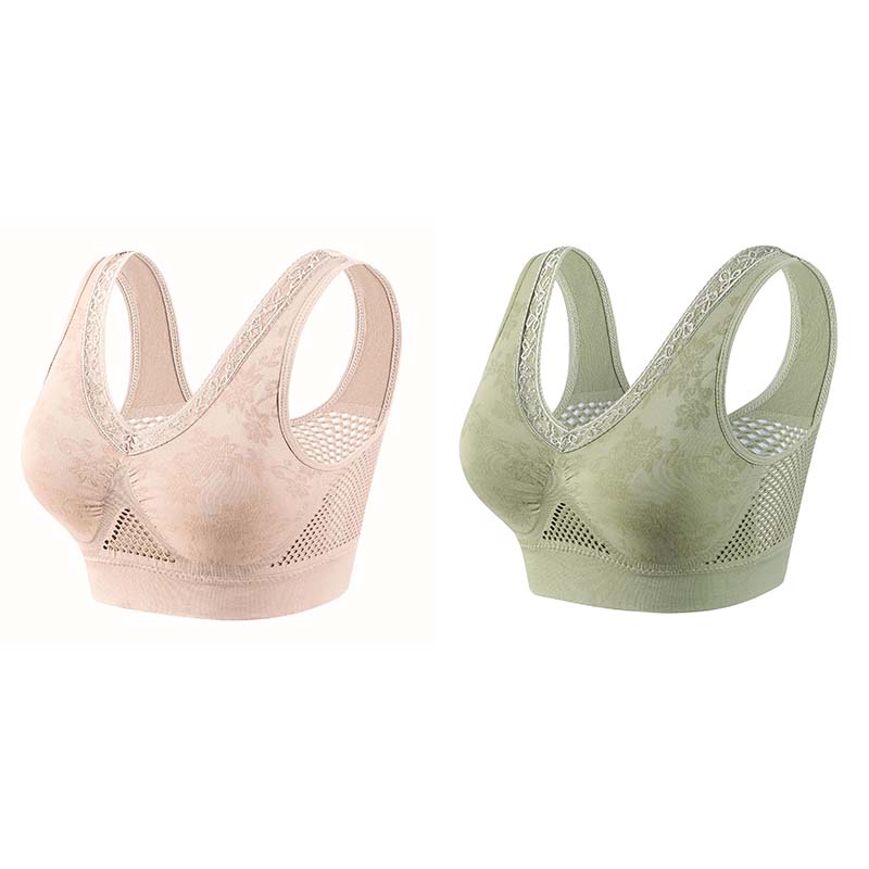 【✨1+1 gratis – 2 st】Bekväm lyftande behå i ren bomull utan knappar