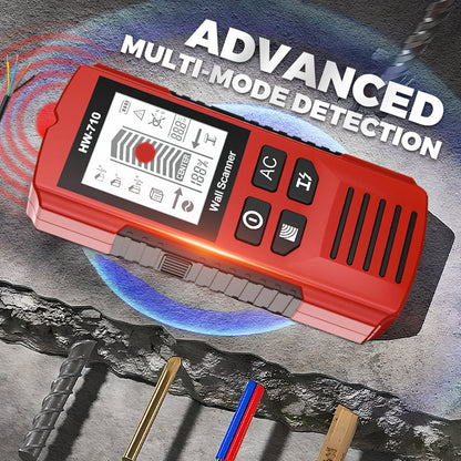 Professionell 5-i-1 Väggscanner – Hitta reglar, metall och elledningar säkert