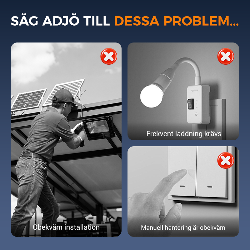 🌿Solcellslampa med rörelsesensor – Köp 2 nu, få 1 gratis! Perfekt för trädgården, balkongen och terrassen! 🏡