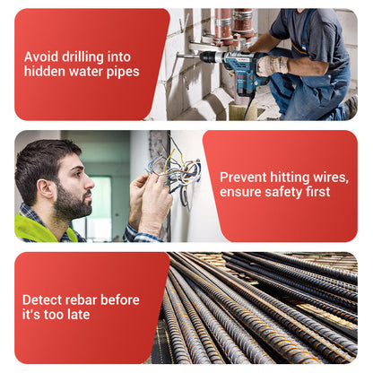 Professionell 5-i-1 Väggscanner – Hitta reglar, metall och elledningar säkert