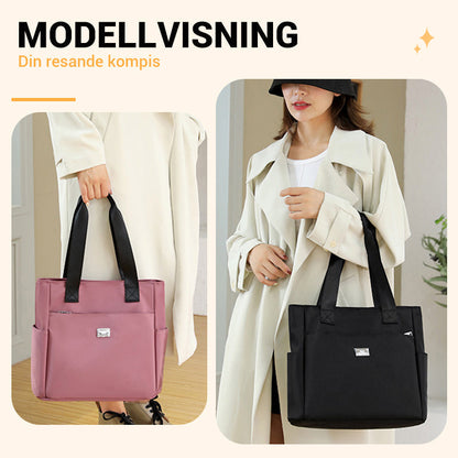 Lätt och vattentät axelväska i nylon