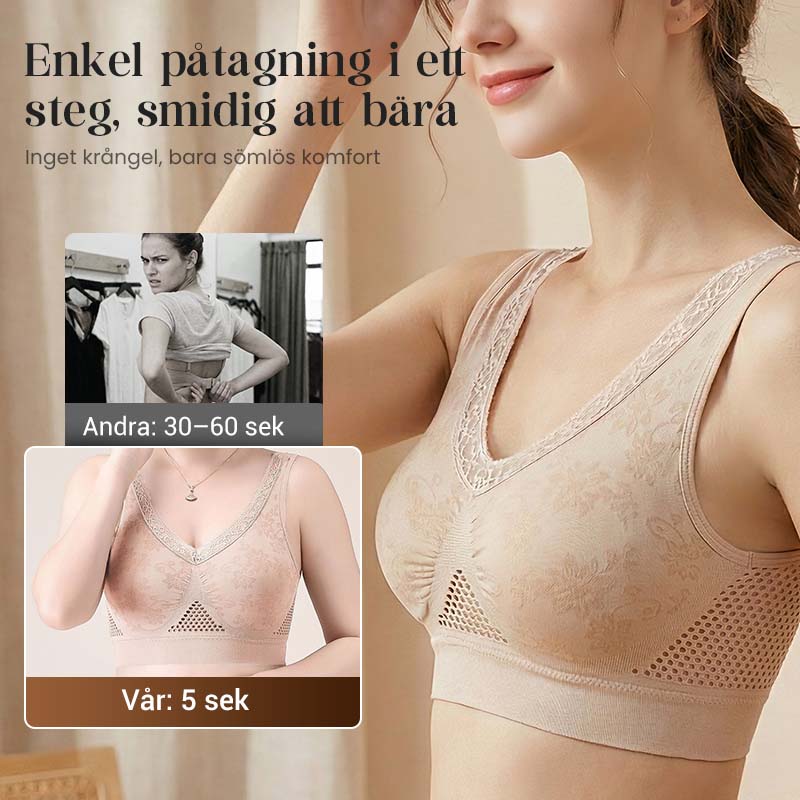 【✨1+1 gratis – 2 st】Bekväm lyftande behå i ren bomull utan knappar