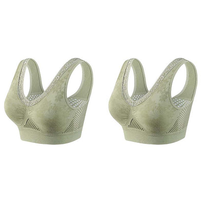 【✨1+1 gratis – 2 st】Bekväm lyftande behå i ren bomull utan knappar