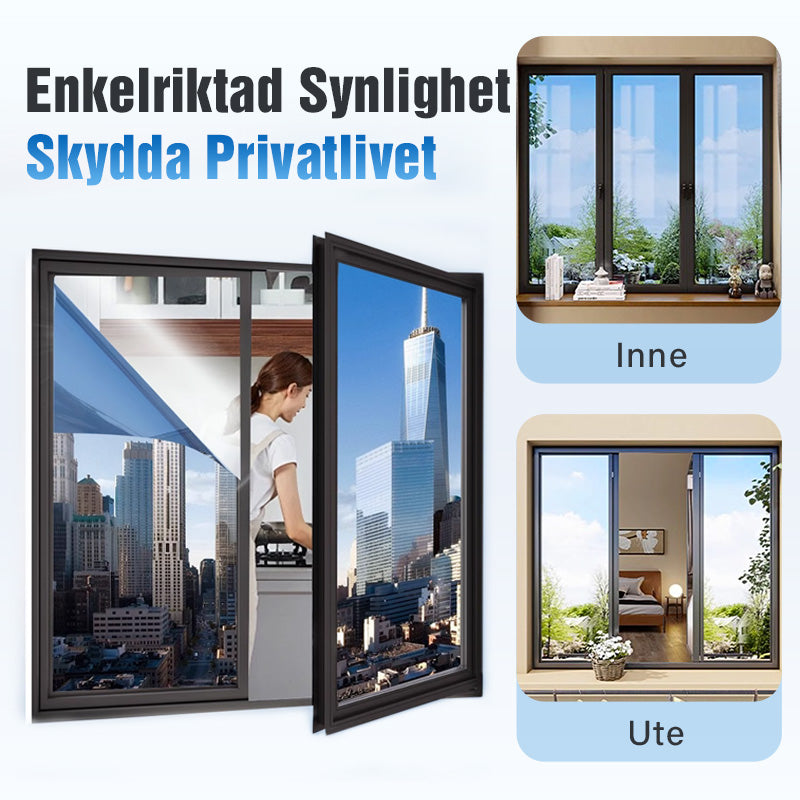 Enkelriktad Integritet Termisk Isoleringsfilm för Glas