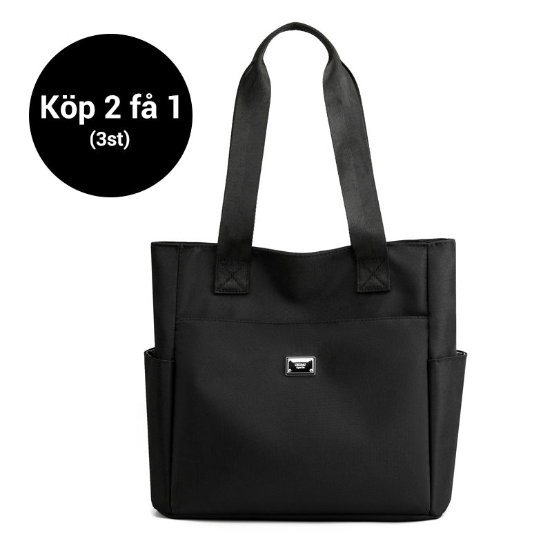 Lätt och vattentät axelväska i nylon