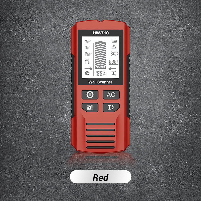 Professionell 5-i-1 Väggscanner – Hitta reglar, metall och elledningar säkert