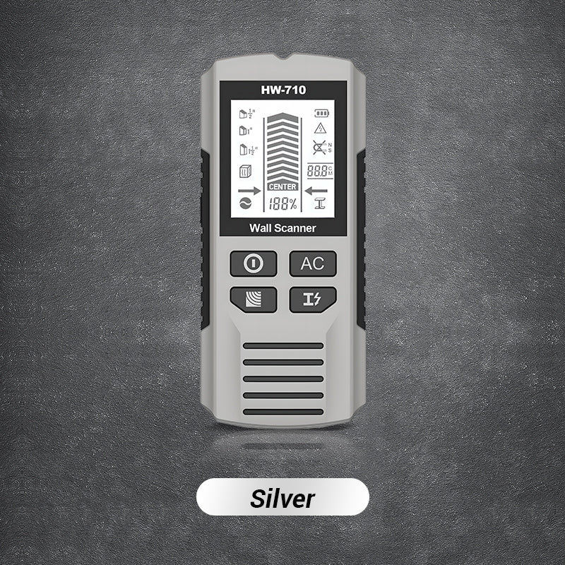 Professionell 5-i-1 Väggscanner – Hitta reglar, metall och elledningar säkert