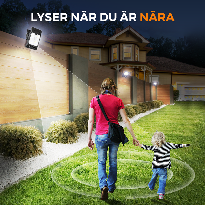 🌿Solcellslampa med rörelsesensor – Köp 2 nu, få 1 gratis! Perfekt för trädgården, balkongen och terrassen! 🏡