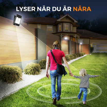 🌿Solcellslampa med rörelsesensor – Köp 2 nu, få 1 gratis! Perfekt för trädgården, balkongen och terrassen! 🏡