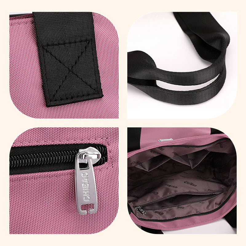 Lätt och vattentät axelväska i nylon