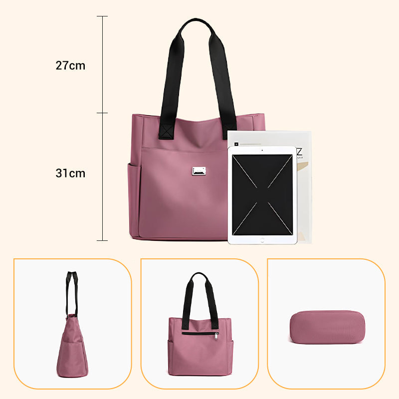 Lätt och vattentät axelväska i nylon