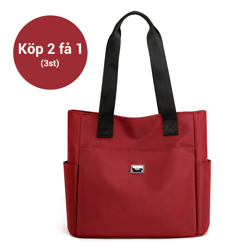 Lätt och vattentät axelväska i nylon