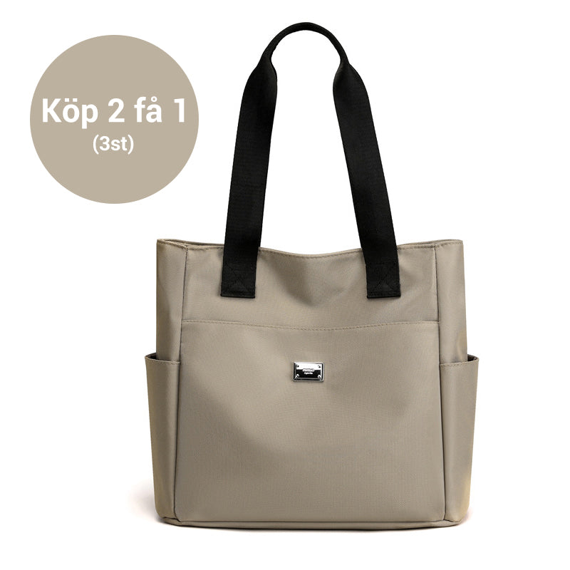 Lätt och vattentät axelväska i nylon