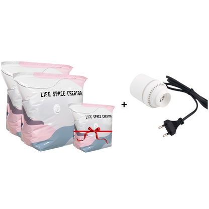 🧳 80 % utrymmesbesparing – stora vakuumpåsar utan pump | Smart förvaring & mer utrymme i hemmet