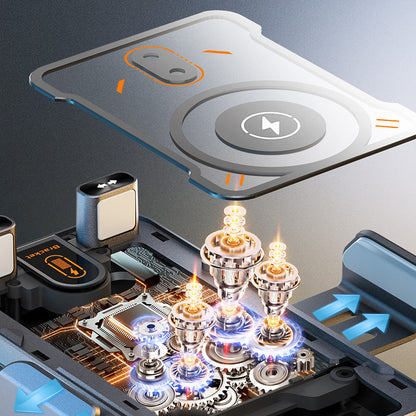 Genomskinlig 2-i-1 Mobilhållare & Trådlös Laddare (15W)