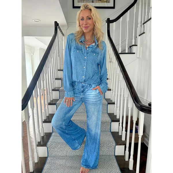 👖 🌙 Denim Dreams Pyjamas – Mjuk Denim-Look, Bekväm Passform & Perfekt för Loungewear 🛌