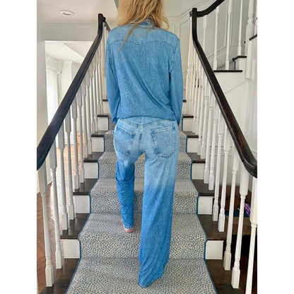 👖 🌙 Denim Dreams Pyjamas – Mjuk Denim-Look, Bekväm Passform & Perfekt för Loungewear 🛌