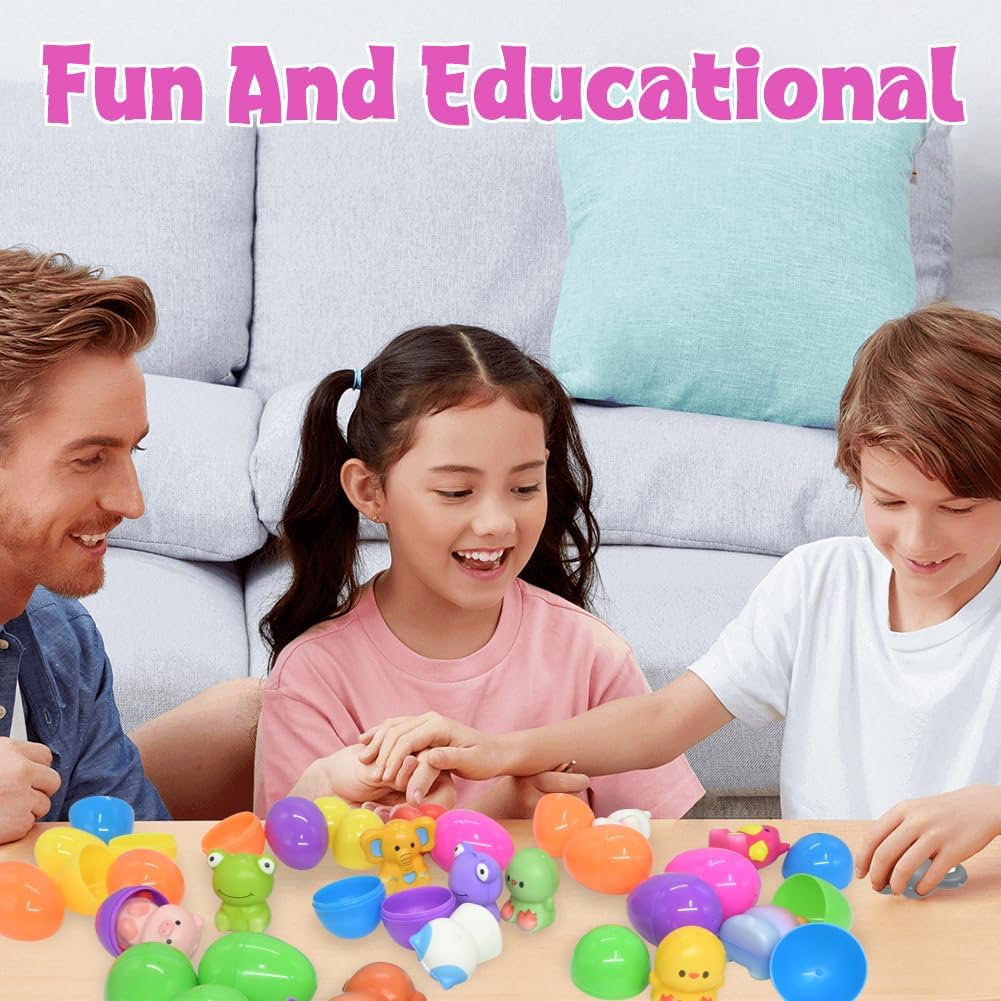 🔥Påskens bästa present 50 % RABATT – 🎁24 ST påskägg med förfyllda, långsamt stigande squishy-leksaker
