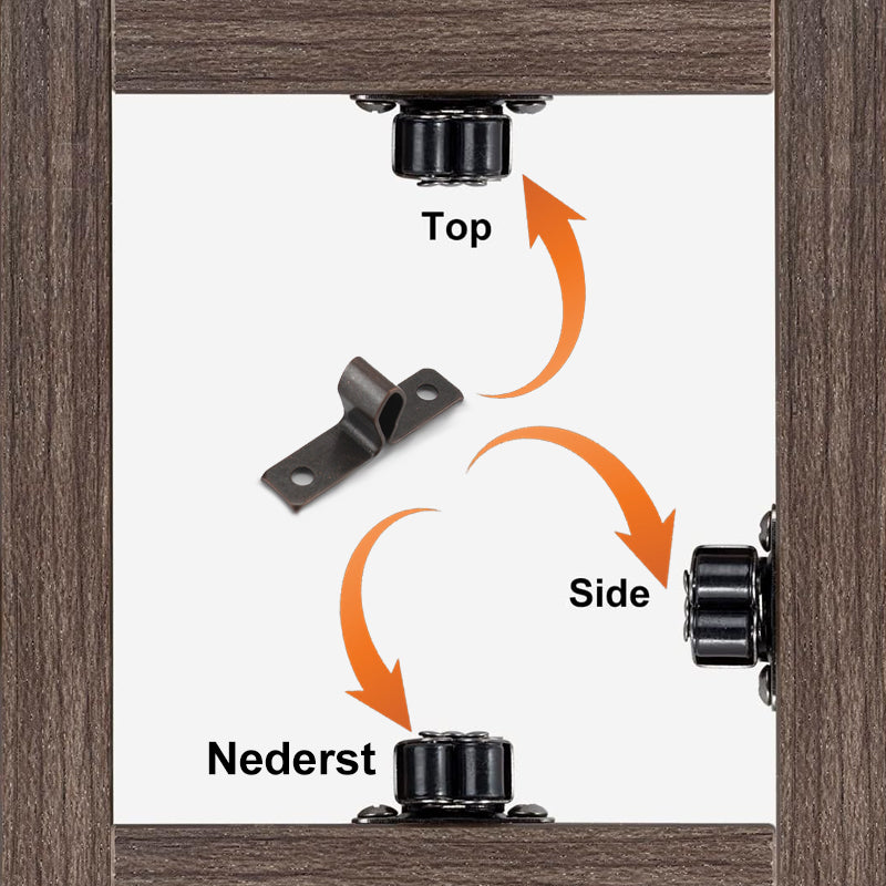 Klassiska Tryckknappskåpdörrar – Rostfritt Stål, Smidig Öppning & Enkel Installation