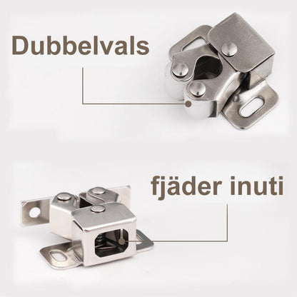 Klassiska Tryckknappskåpdörrar – Rostfritt Stål, Smidig Öppning & Enkel Installation