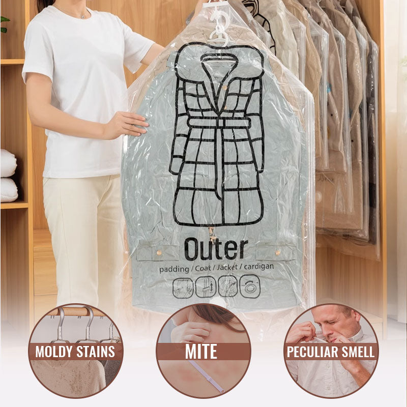 💎💎 Hängande vakuumpåsar för förvaring – ingen pump behövs, återanvändbara, dammtäta 👚🗄️