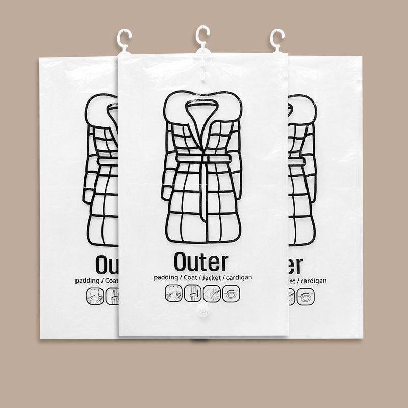 💎💎 Hängande vakuumpåsar för förvaring – ingen pump behövs, återanvändbara, dammtäta 👚🗄️