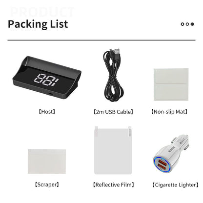 💥Kompanjon för säker körning💥Hastighetsmätare med frontdisplay för bila