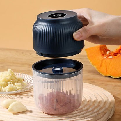 🧄⚡ Trådlös Mini Elektrisk Vitlökshackare – Kraftfull & Effektiv, Lätt att Rengöra & Perfekt för Köket 🔪