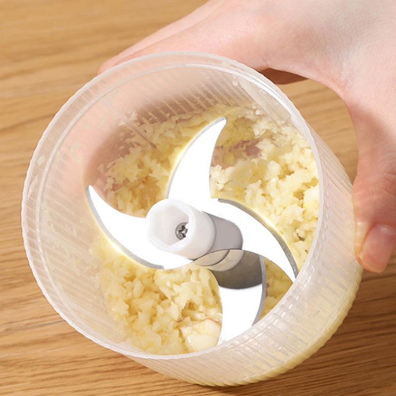 🧄⚡ Trådlös Mini Elektrisk Vitlökshackare – Kraftfull & Effektiv, Lätt att Rengöra & Perfekt för Köket 🔪
