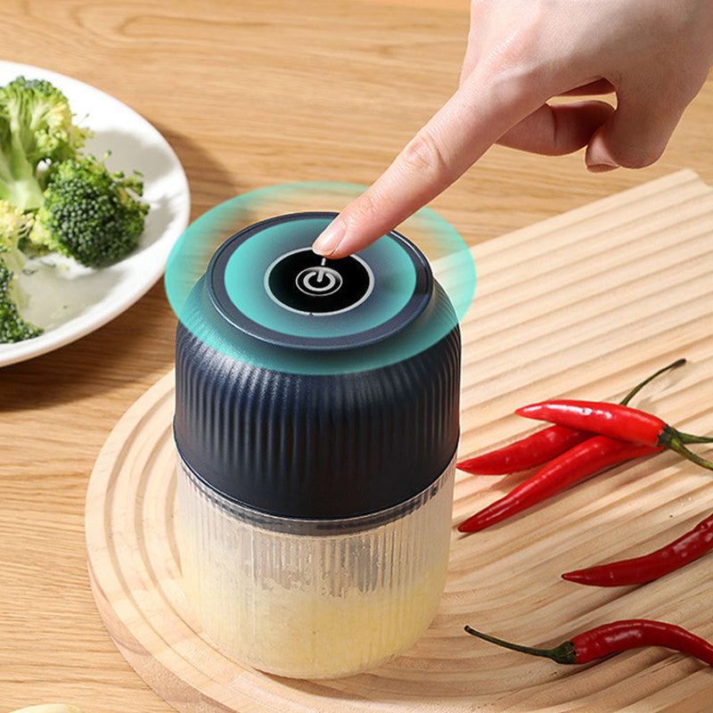 🧄⚡ Trådlös Mini Elektrisk Vitlökshackare – Kraftfull & Effektiv, Lätt att Rengöra & Perfekt för Köket 🔪