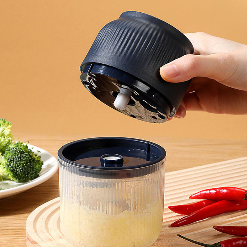 🧄⚡ Trådlös Mini Elektrisk Vitlökshackare – Kraftfull & Effektiv, Lätt att Rengöra & Perfekt för Köket 🔪