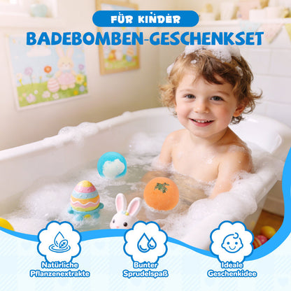 🛁 🎁 Badbomber för Barn med Överraskning Inuti – Färgglada, Hudvänliga & Perfekta som Present 🏐