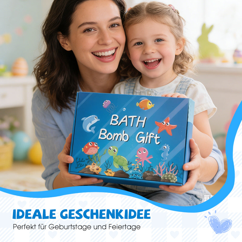 🛁 🎁 Badbomber för Barn med Överraskning Inuti – Färgglada, Hudvänliga & Perfekta som Present 🏐